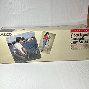 Ambico Video 54" Tripod & Fully Padded Camcorder Carry Bag Kit Heavy Duty